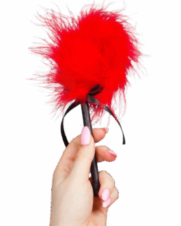 GIOCO SEGRETO – SPOLVERINO MARABOU ROSSO