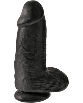 KING COCK - PENE REALISTICO PASSODATO 23 CM NERO