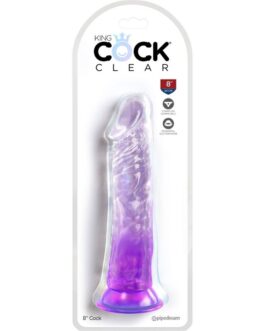 KING COCK – CLEAR PENE REALISTICO 19.7 CM VIOLA