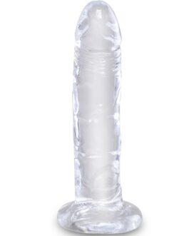 KING COCK – CLEAR PENE REALISTICO 15.5 CM TRASPARENTE