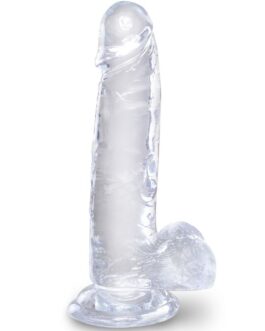 KING COCK – CLEAR PENE REALISTICO CON SFERE 15.2 CM TRASPARENTE