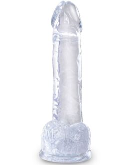 KING COCK – CLEAR PENE REALISTICO CON SFERE 15.2 CM TRASPARENTE