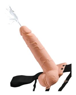 FETISH FANTASY SERIES – IMBRACATURA REGOLABILE PENE REALISTICO CON SFERE SQUIRTING 19 CM