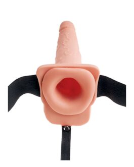 FETISH FANTASY SERIES – IMBRACATURA REGOLABILE PENE REALISTICO CON SFERE SQUIRTING 19 CM