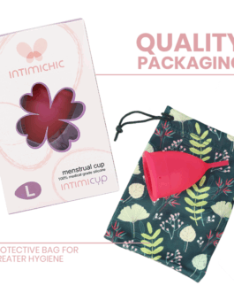 INTIMICHIC – COPPA MESTRUALE IN SILICONE GRADO MEDICO – TAGLIA L