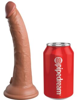 KING COCK - ELITE DILDO REALISTICO IN SILICONE 17.8 CM CARAMEL