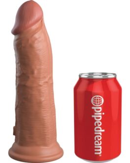 KING COCK - ELITE DILDO REALISTICO VIBRANTE E SILICONE 20.3 CM CARAMEL