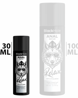 BLACK HOLE – RIPARATORE ANALE A BASE D’ACQUA RELAX CON IALURONICO 30 ML