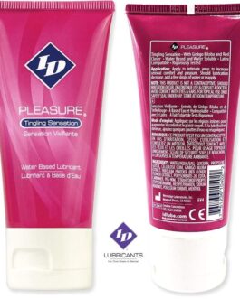ID PLEASURE – LUBRIFICANTE A BASE ACQUA SENSAZIONE TINGENTE TUBO DA VIAGGIO 60 ML
