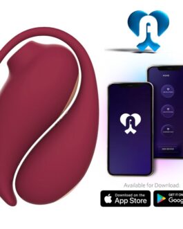 ADRIEN LASTIC – VENTOSA CLITORIDE ISPIRAZIONE + UOVO VIBRANTE ROSSO – APP GRATUITA