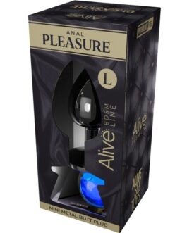 ALIVE – PIACERE ANALE MINI PLUG METAL BLU TAGLIA L
