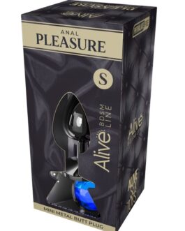 ALIVE – PIACERE ANALE MINI PLUG METAL BLU TAGLIA S