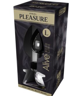 ALIVE – PIACERE ANALE MINI PLUG METALLO BIANCO TAGLIA L