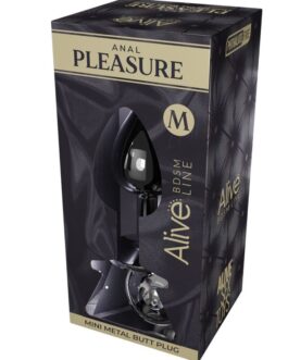 ALIVE – PIACERE ANALE MINI PLUG METALLO BIANCO TAGLIA M