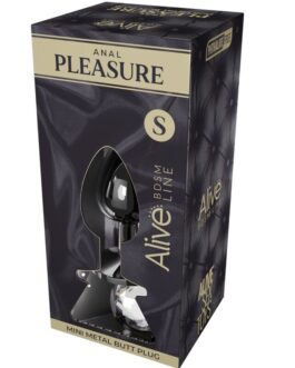 ALIVE – PIACERE ANALE MINI PLUG METALLO BIANCO TAGLIA S
