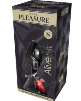 ALIVE – PIACERE ANALE MINI PLUG METAL ROSSO TAGLIA S