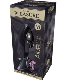 ALIVE – PIACERE ANALE MINI PLUG METAL ROSA TAGLIA M