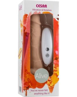 ALIVE – VIBRATORE E ROTATORE REALISTICO DEL PENE CESAR 17,5 CM