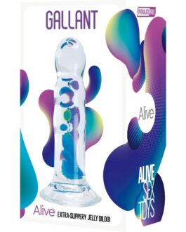 ALIVE – PENE REALISTICO GALLANT TRASPARENTE 14 CM