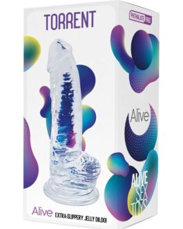 ALIVE – TORRENT PENE REALISTICO TRASPARENTE 20,6 CM