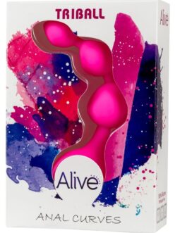 ALIVE – SFERE ANALI IN SILICONE TRIBALL ROSA 15 CM