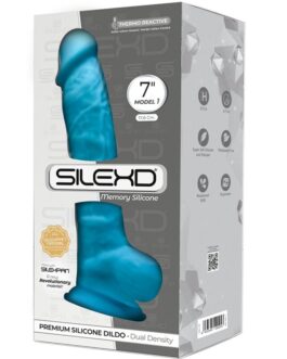SILEXD – MODELLO 1 PENE REALISTICO PREMIUM SILEXPAN SILICONE BLU 17.5 CM
