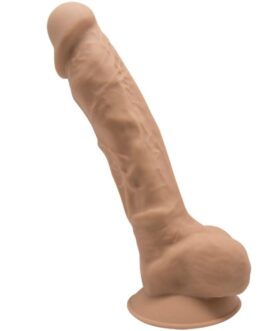 SILEXD – MODELLO 1 PENE REALISTICO PREMIUM SILEXPAN SILICONE CARAMEL 17.5 CM