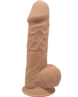 SILEXD – MODELLO 1 PENE REALISTICO PREMIUM SILEXPAN SILICONE CARAMEL 21.5 CM