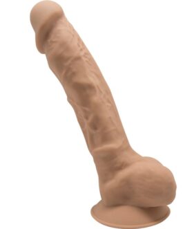 SILEXD – MODELLO 1 PENE REALISTICO PREMIUM SILEXPAN SILICONE CARAMEL 23 CM
