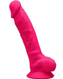 SILEXD – MODELLO 1 PENE REALISTICO PREMIUM SILEXPAN SILICONE FUCSIA 17.5 CM