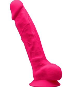 SILEXD – MODELLO 1 PENE REALISTICO PREMIUM SILEXPAN SILICONE FUCSIA 20 CM