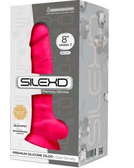 SILEXD – MODELLO 1 PENE REALISTICO PREMIUM SILEXPAN SILICONE FUCSIA 20 CM