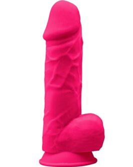 SILEXD – MODELLO 1 PENE REALISTICO PREMIUM SILEXPAN SILICONE FUCSIA 21.5 CM