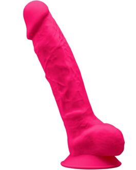 SILEXD – MODELLO 1 PENE REALISTICO PREMIUM SILEXPAN SILICONE FUCSIA 23 CM