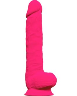 SILEXD – MODELLO 1 PENE REALISTICO PREMIUM SILEXPAN SILICONE FUCSIA 38 CM