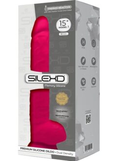 SILEXD – MODELLO 1 PENE REALISTICO PREMIUM SILEXPAN SILICONE FUCSIA 38 CM