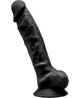 SILEXD – MODELLO 1 PENE REALISTICO PREMIUM SILEXPAN SILICONE NERO 23 CM