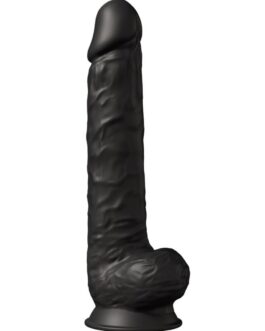 SILEXD – MODELLO 1 PENE REALISTICO PREMIUM SILEXPAN SILICONE NERO 38 CM