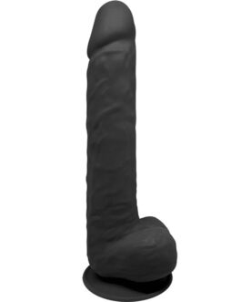 SILEXD – MODELLO 1 PENE REALISTICO PREMIUM SILEXPAN SILICONE NERO 38 CM