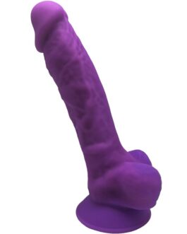 SILEXD - MODELLO 1 PENE REALISTICO PREMIUM SILEXPAN SILICONE VIOLA 17.5 CM