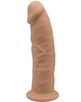 SILEXD – MODELLO 2 PENE REALISTICO PREMIUM SILEXPAN SILICONE CARAMEL 19 CM