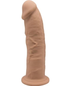 SILEXD – MODELLO 2 PENE REALISTICO PREMIUM SILEXPAN SILICONE CARAMEL 23 CM