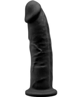 SILEXD – MODELLO 2 PENE REALISTICO PREMIUM SILEXPAN SILICONE NERO 23 CM