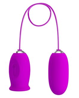 PRETTY LOVE – VIBRATORE RICARICABILE DAISY DUAL EGG VIOLA