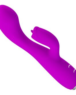 PRETTY LOVE - VIBRATORE RICARICABILE GLORIA RABBIT-VIOLA IMPERMEABILE