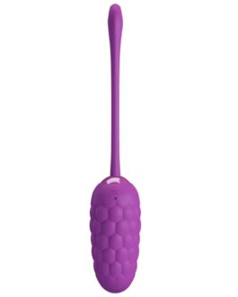PRETTY LOVE – UOVO VIBRANTE CON TEXTURE MARINA RICARICABILE VIOLA