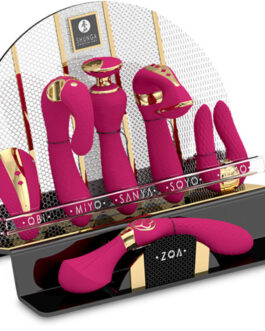 SHUNGA – ESPOSITORE DA 6 MASSAGGIATORI INTITI FUCSIA
