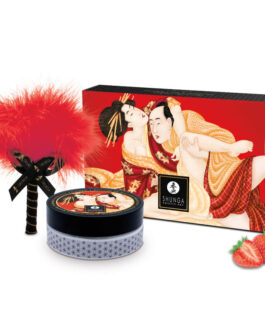 SHUNGA – KIT POLVERE DA MASSAGGIO COMMESTIBILE ALLA FRAGOLA