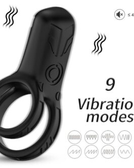 ARMONY – VIBRATORE DOPPIO ANELLO NERO