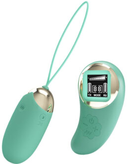 PRETTY LOVE – MINIERA DI UOVO VIBRANTE CON TELECOMANDO VERDE